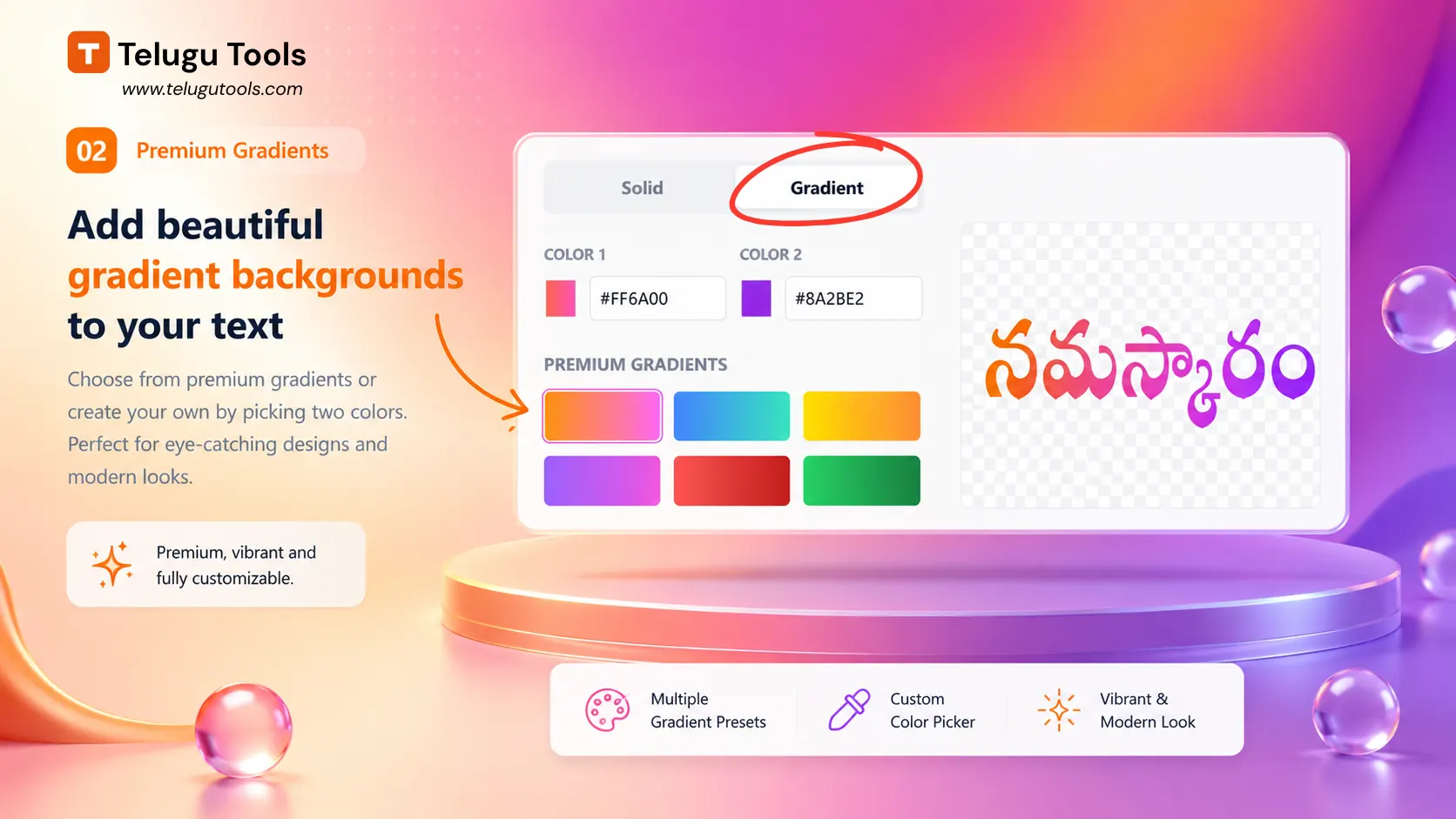 Premium Typography Gradients